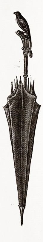 SUNSHADE, UMBRELLA, 19th CENTURY FASHION