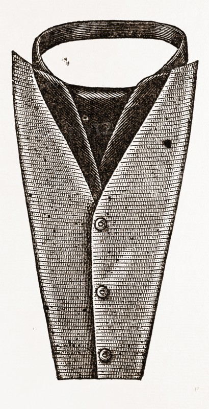 CRAVAT FOR GENTLEMAN, 19th CENTURY FASHION