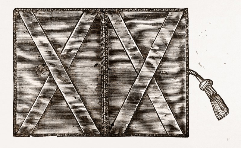Case for Cartes de Visite, NEEDLEWORK, 19th CENTURY EMBROIDERY