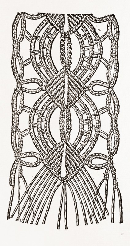 INSERTION FOR UNDERLINEN, NEEDLEWORK, 19th CENTURY EMBROIDERY