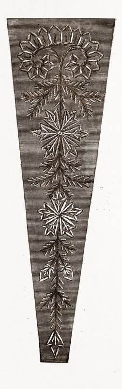 NEEDLEWORK, 19th CENTURY EMBROIDERY, FASHION