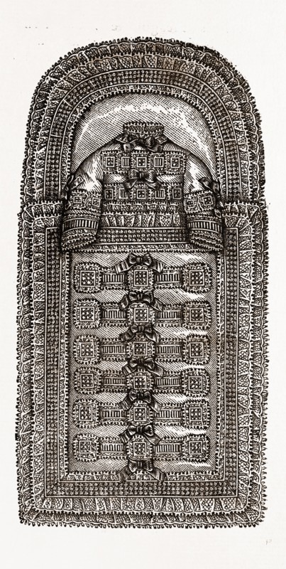 CHRISTENING CASE FOR INFANTS, NEEDLEWORK, 19th CENTURY EMBROIDERY