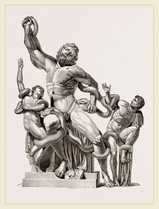 Laocoon in-thecoils of snakes