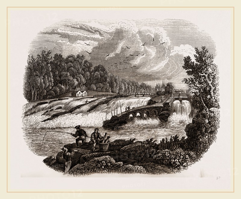 Coleraine Salmon-leap on the Bann, Northern Ireland
