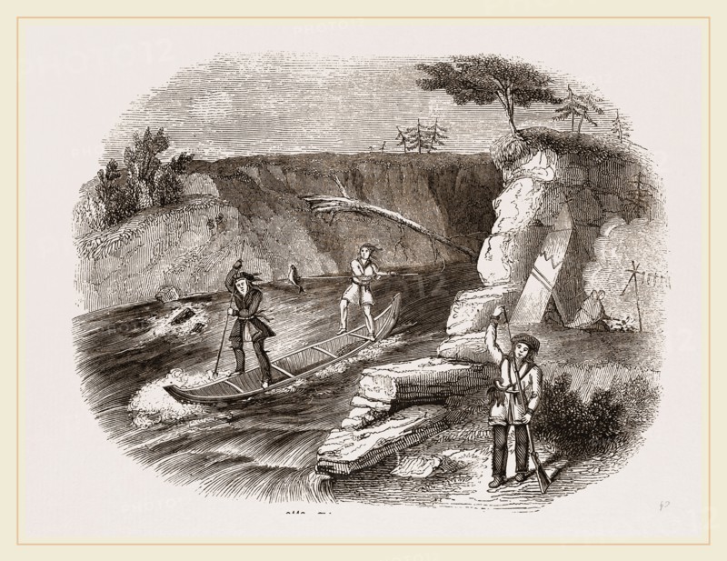 Chippeway Indian fishing USA America