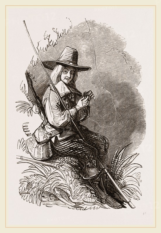Izaak Walton, 1594-1683, english writer and author of The Compleat Angler
