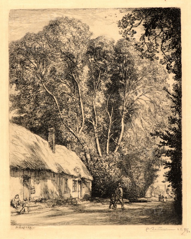 Auguste Louis LepÃ¨re (French, 1849 - 1918). Le Bout GenÃªt, CrÃ¨vecoeur, 1913. Etching. Final state.