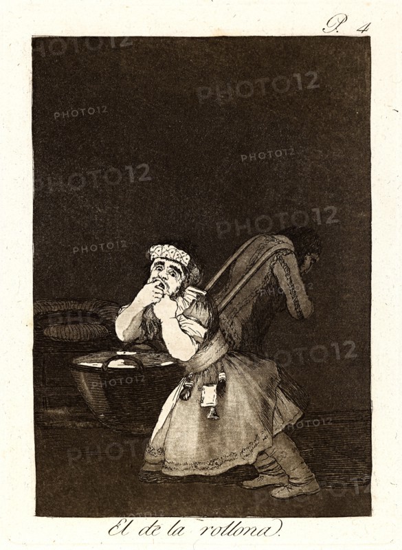 Francisco de Goya (Spanish, 1746-1828). El de la rollona. (Nanny's boy.), 1796-1797. From Los Caprichos, no. 4. Etching and burnished aquatint. Plate: 205 mm x 150 mm (8.07 in. x 5.91 in.).
