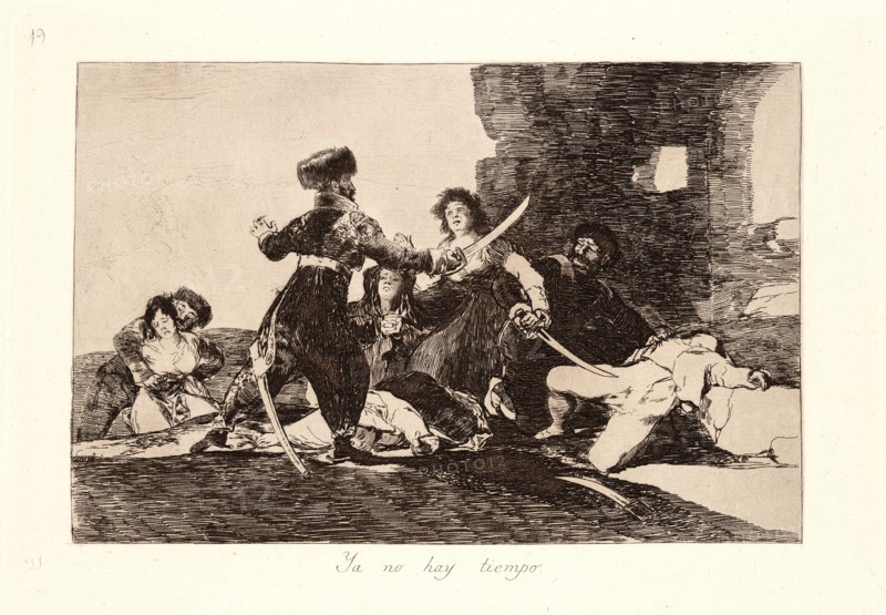 Francisco de Goya (Spanish, 1746-1828). There Isn't Time Now (Ya No Hay Tiempo), 1810-1815, printed 1863. From The Disasters of War (Los Desastres de la Guerra). Etching and aquatint.