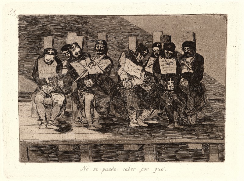 Francisco de Goya (Spanish, 1746-1828). One Can't Tell Why (No Se Puede Saber por Qué), 1810-1815, printed 1863. From The Disasters of War (Los Desastres de la Guerra). Etching and aquatint.