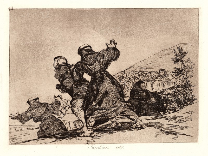 Francisco de Goya (Spanish, 1746-1828). This Too (Tambien Esto), 1810-1815, printed 1863. From The Disasters of War (Los Desastres de la Guerra). Etching and aquatint.