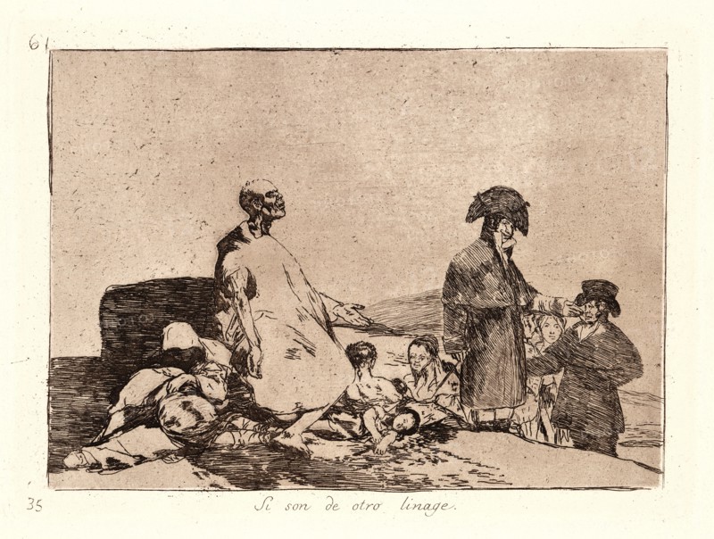 Francisco de Goya (Spanish, 1746-1828). Perhaps They Are of Another Breed (Si Son de Otro Linage), 1810-1815, printed 1863. From The Disasters of War (Los Desastres de la Guerra). Etching and aquatint.