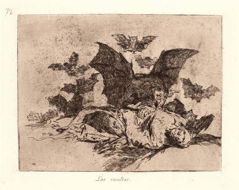 Francisco de Goya (Spanish, 1746-1828). The Consequences (Las Resultas), 1810-1815, printed 1863. From The Disasters of War (Los Desastres de la Guerra). Etching and aquatint.