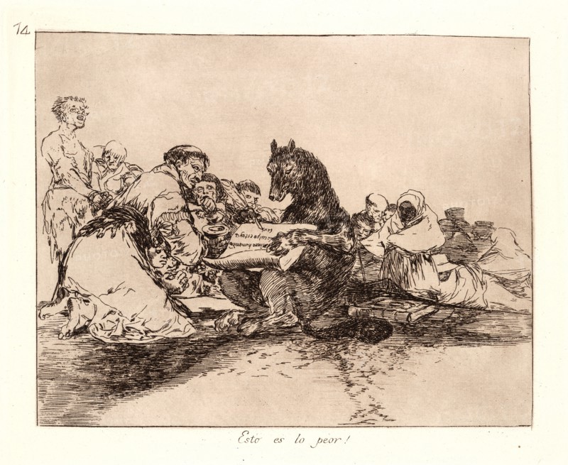 Francisco de Goya (Spanish, 1746-1828). That Is the Worst of It! (Esto Es Lo Peor!), 1810-1815, printed 1863. From The Disasters of War (Los Desastres de la Guerra). Etching and aquatint.