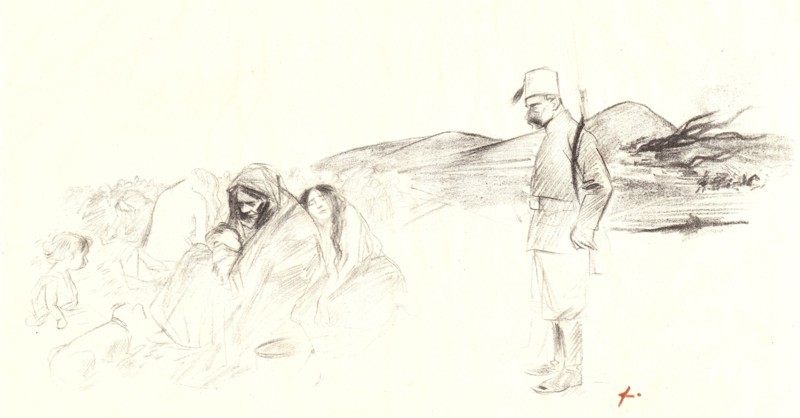 Jean Louis Forain (French, 1852 - 1931). In Greece (En GrÃ¨ce). Lithograph. Only state.