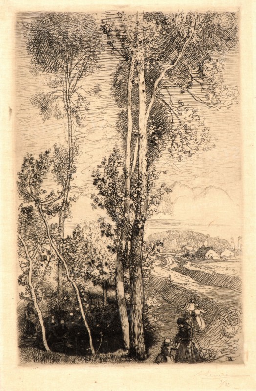 Auguste Louis LepÃ¨re (French, 1849 - 1918). La Petite Mare, 1908. Etching.