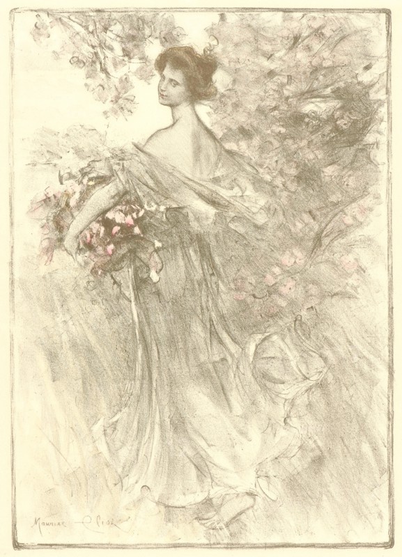 Maurice Eliot (French, active 19th century). Printemps, ca. 1897. Color lithograph on wove paper. Sheet: 405 mm x 308 mm (15.94 in. x 12.13 in.).
