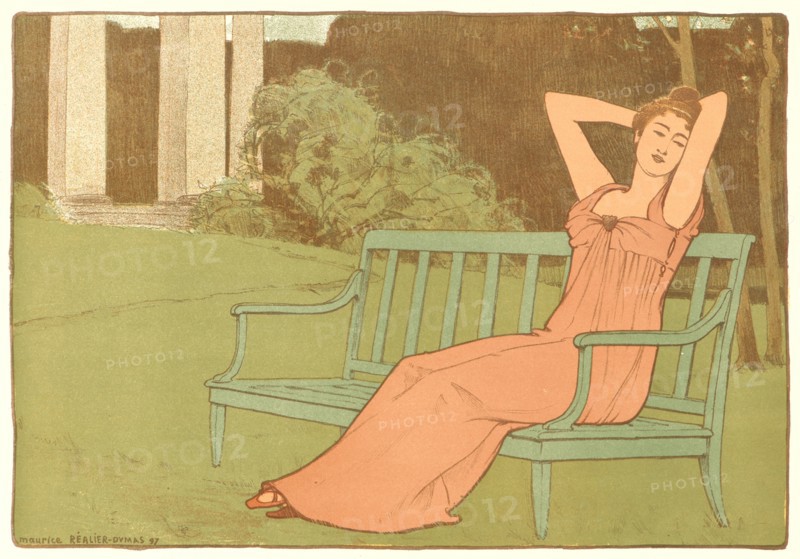 Maurice Réalier-Dumas (French, 1860 - 1928). Corinne, 1897. Lithograph on wove paper. Sheet: 405 mm x 308 mm (15.94 in. x 12.13 in.).