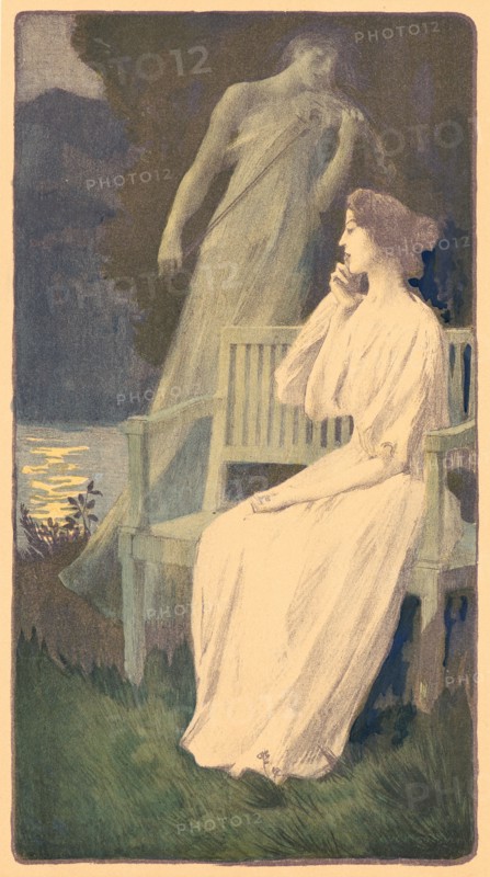 F.-A. Gorguet (French, active 19th century). Andante Nocturne, ca. 1897. Color lithograph on wove paper. Sheet: 405 mm x 308 mm (15.94 in. x 12.13 in.).