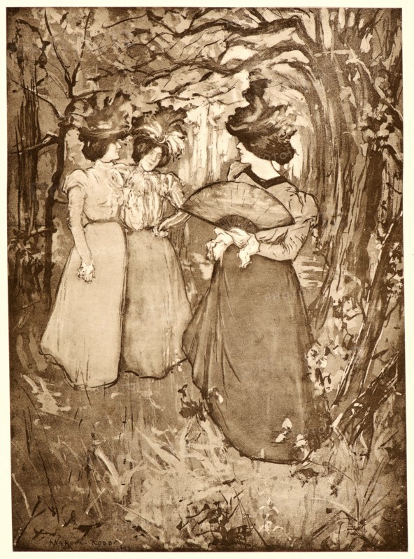 Manuel Robbe (French, 1872 - 1936). Menuet d'Automne, 1898. Collotype on wove paper. Sheet: 405 mm x 308 mm (15.94 in. x 12.13 in.).