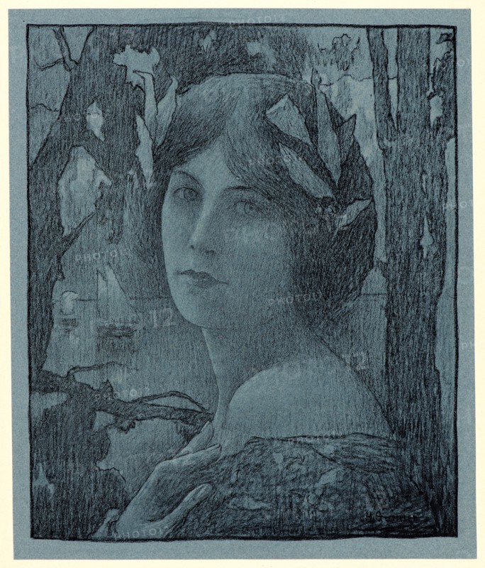 Henri Jules Guinier (French, 1867 - 1927). Nuit douce, ca. 1899. Collotype on wove paper. Sheet: 405 mm x 308 mm (15.94 in. x 12.13 in.).