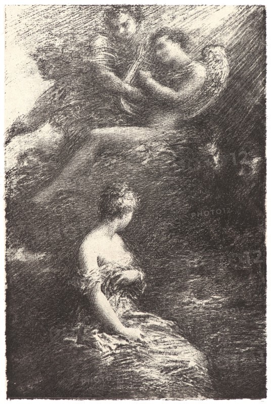 Henri Fantin-Latour (French, 1836 - 1904). La Damnation de Faust; Apparition de Maguerite, 1888. Lithograph.