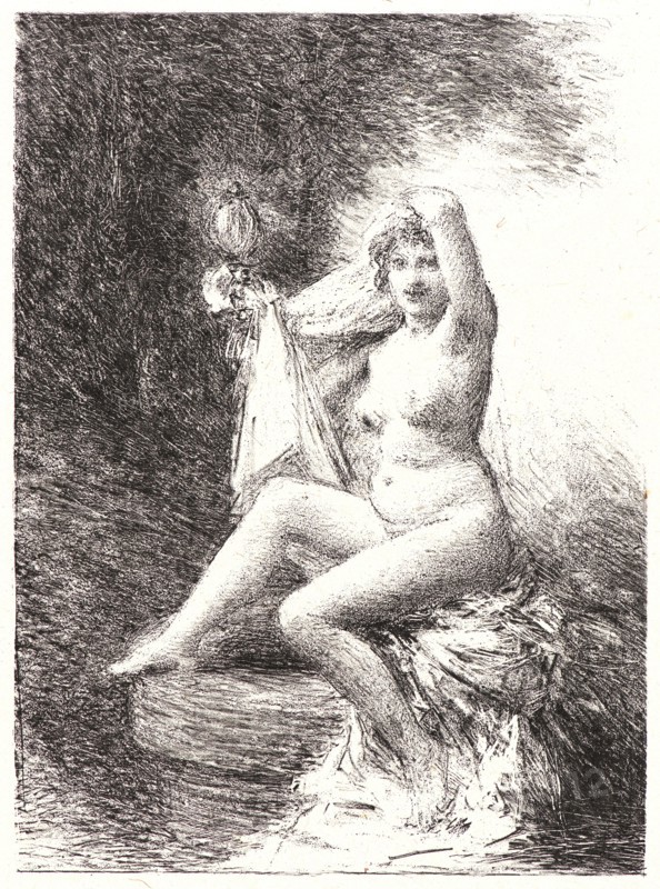 Henri Fantin-Latour (French, 1836 - 1904). Truth (La Verité), 1900. Lithograph on China paper. Second state.