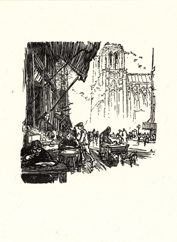 Auguste Louis LepÃ¨re (French, 1849 - 1918). Image from â€úLa BiÃ¨vre, Les Gobelins, Saint-Séverinâ€ù, ca. 1901. Wood engraving on wove paper. Sheet: 289 mm x 201 mm (11.38 in. x 7.91 in.) (sheet dimensions are approximate for each print).