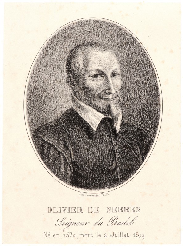 Jean-FranÃ§ois Millet (French, 1814 - 1875) after Daniel de Serres (Unknown Nationality). Olivier de Serres, 1858. Lithograph on wove paper from a pamphlet. Image: 98 mm x 78 mm (3.86 in. x 3.07 in.). Second of two states.