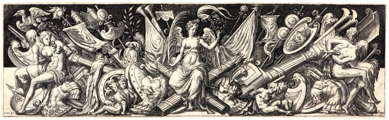 Etienne Delaune (aka Ãâtienne Delaune) (French, ca. 1519 - 1583). Victory (La Victorie). Engraving. First state.