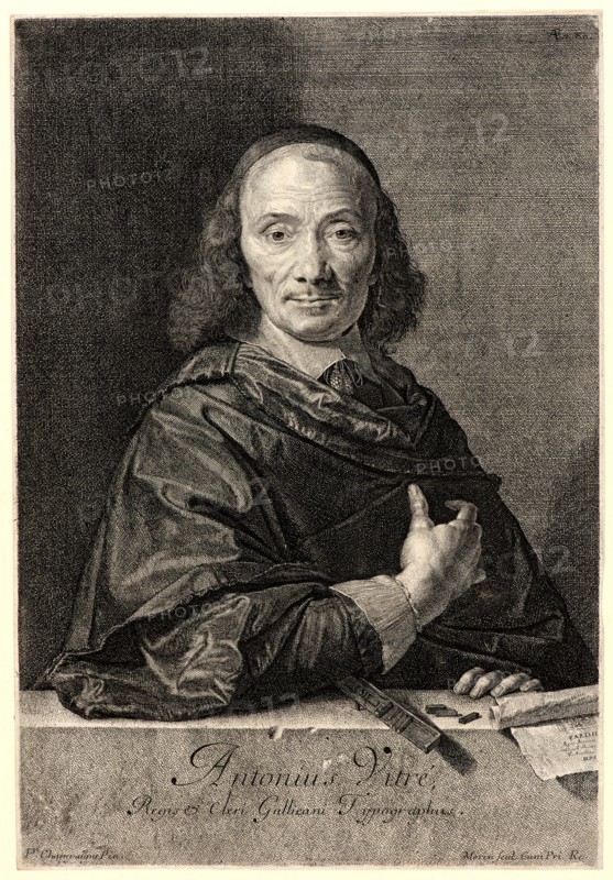 Jean Morin (French, ca. 1590 - 1650). Antonius Vitré, 17th century. Etching and engraving. Second of two states.