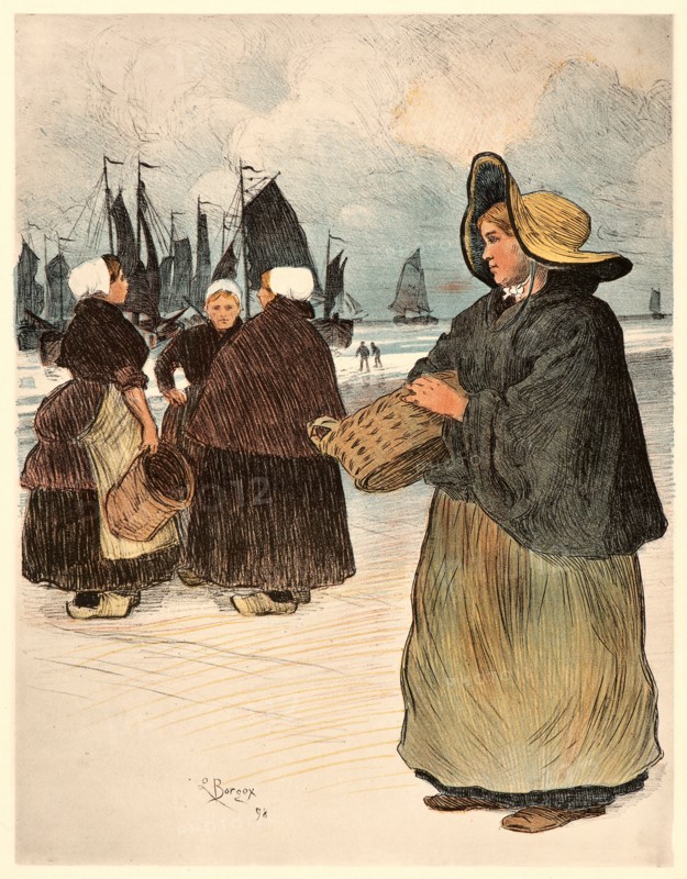 Louis Bourgeois (French, born 1873). Les SardiniÃ¨res, 1898. Color lithograph on wove paper. Sheet: 405 mm x 308 mm (15.94 in. x 12.13 in.).