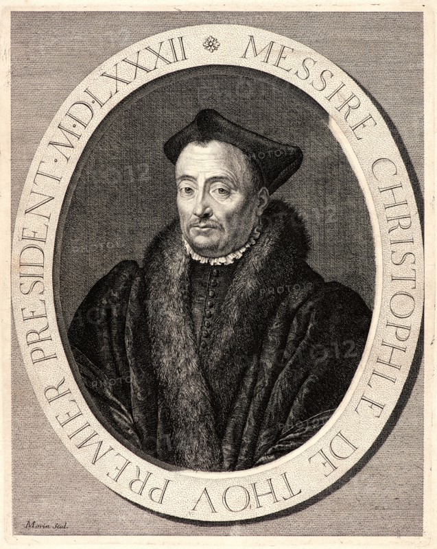 Jean Morin (French, ca. 1590 - 1650). Christophe de Thou, 17th century. Etching and engraving.