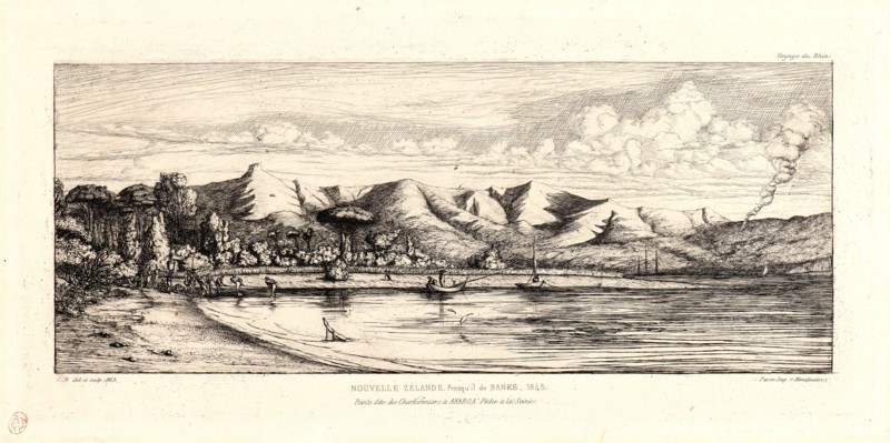 Charles Meryon (French, 1821 - 1868). Seine Fishing off Colliers' Point, 1863. Etching. Fourth of seven states.