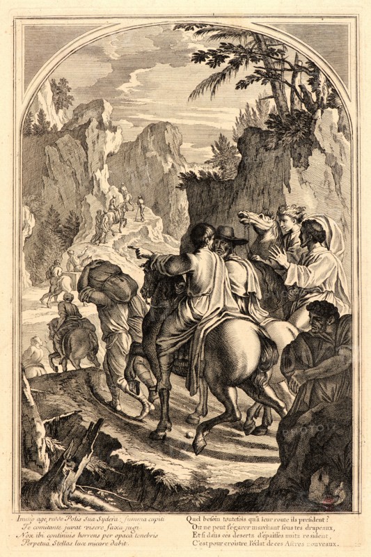 Anonymous after Eustache Le Sueur (French, 1616 - 1655). The Life of Saint Bruno, or The Founding of the Carthusian Order, Plate 10, 17th-18th century. From The Life of Saint Bruno, or The Founding of the Carthusian Order. Engraving on laid paper. Plate: 338 mm x 220 mm (13.31 in. x 8.66 in.).