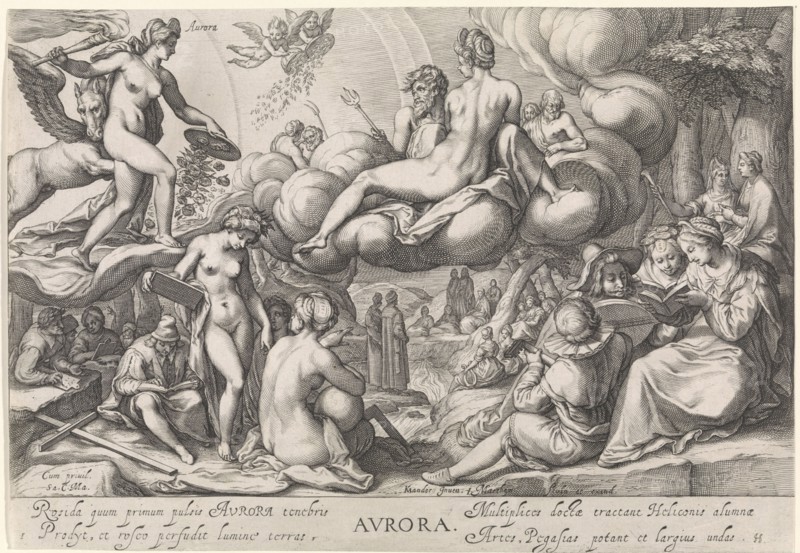 Morning (Aurora), Jacob Matham, Simon Sovius, 1601 - 1605