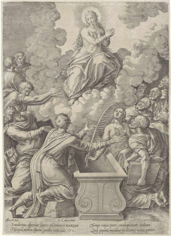 Assumption of Mary, Hieronymus Wierix, Hans Liefrinck (I), 1563 - before 1573