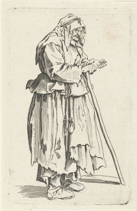 Beggar, Jacques Callot, Anonymous, 1622 - 1670