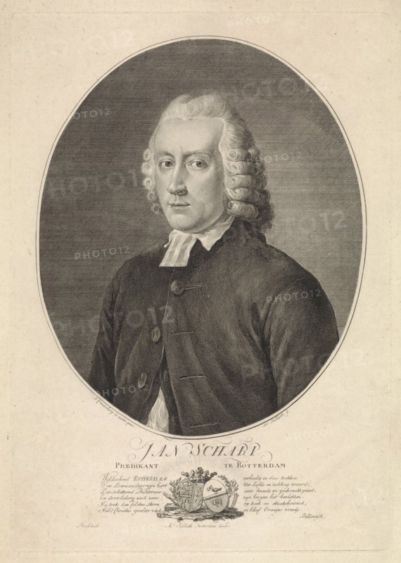 Portrait of Jan Scharp, Mathias de Sallieth, Willem Bilderdijk, 1789 - 1791