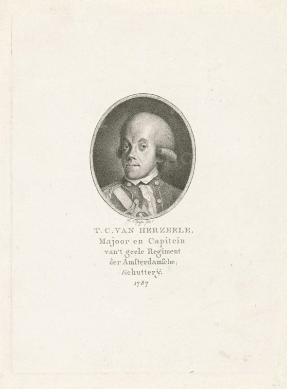 Portrait of Theodorus Cornelis van Herzeele, Francois Joseph Pfeiffer I 1787, print maker: FranÃ§ois Joseph Pfeiffer I, 1787
