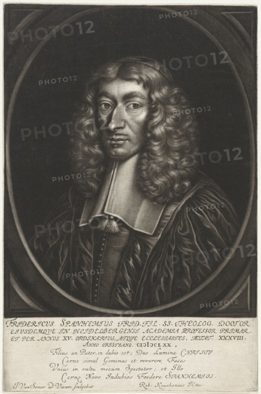 Portrait of Frederick Spanheim II, Jan van Somer, Robertus Keuchenius, 1670
