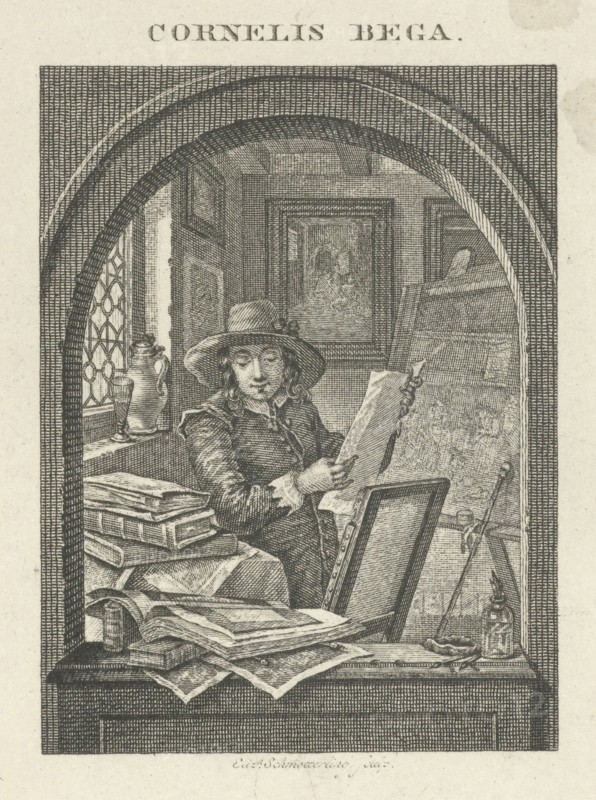 Painter in his studio, Elizabeth Barbara Schmetterling, 1814-1882