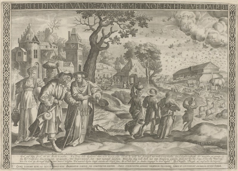 Embarkation of Noah's Ark, Jan van Londerseel, Claes Jansz. Visscher (II), Nicolaes Visscher (I), 1585 - 1625