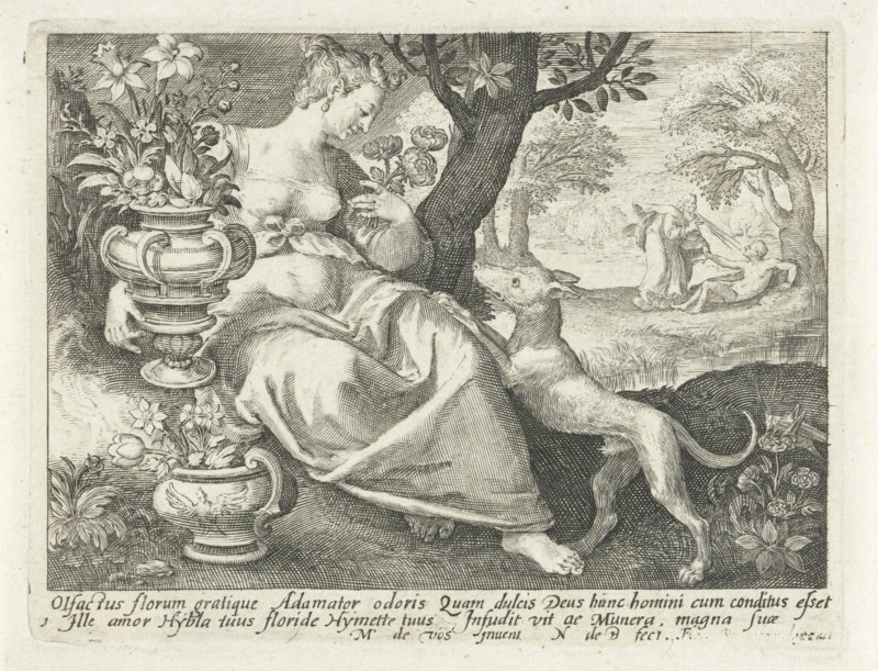 Smell, Nicolaes de Bruyn, 1581-1656