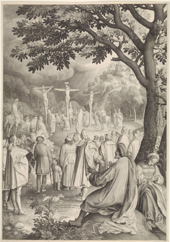 Christ on the cross, Nicolaes de Bruyn, Pieter Schenk (I), 1637