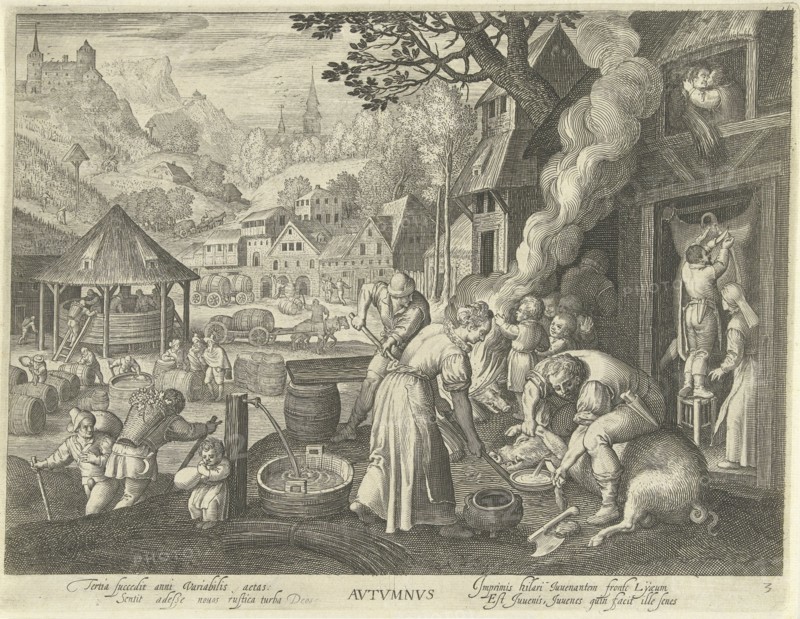 Autumn, Nicolaes de Bruyn, Marten de Vos, 1581-1656