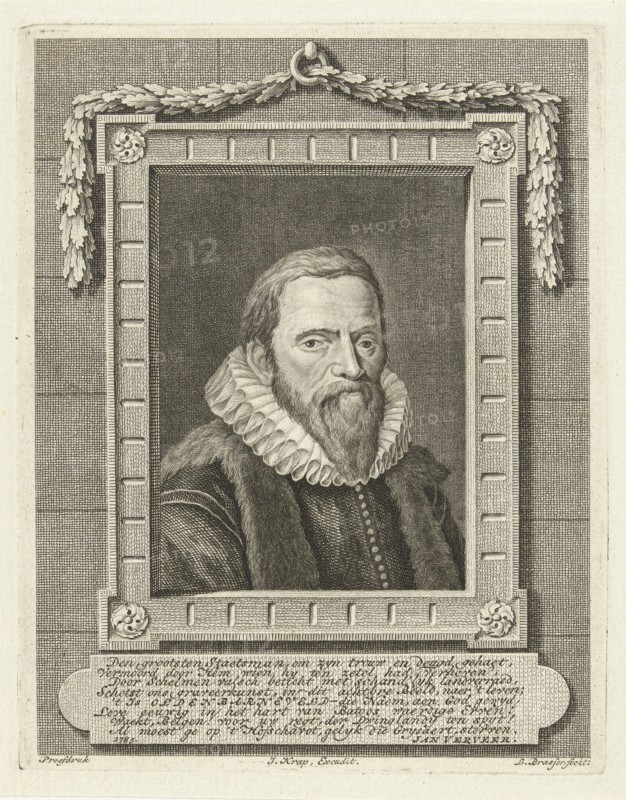 Portrait of Johan van Oldenbarneveld, Leendert Brasser, Jan Verveer, Jan Krap Az, 1727 - 1793