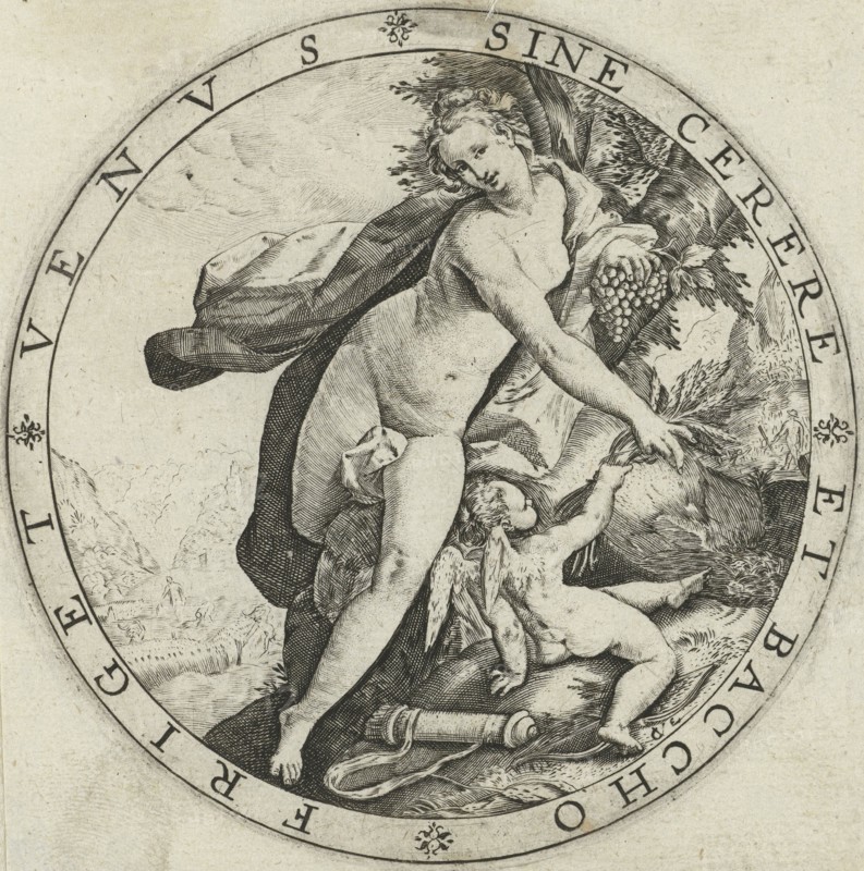 Venus and Cupid, Hendrick Goltzius, after 1590