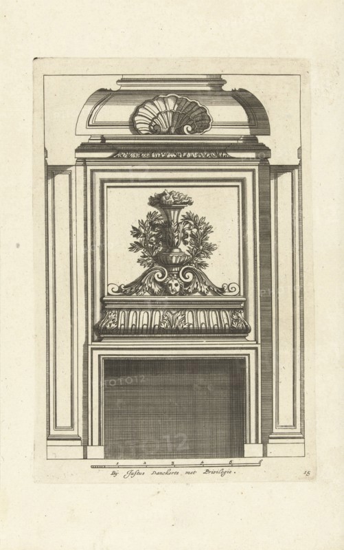 Interior, decoration, design, ornament, ornamental, architecture, Jean Lepautre, Justus Danckerts, c. 1675 - c. 1686