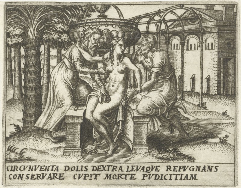 Susanna and the Elders, Abraham de Bruyn, 1570